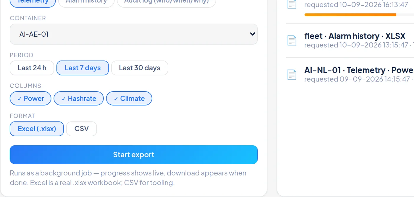 Reports & exports · CubeTwin