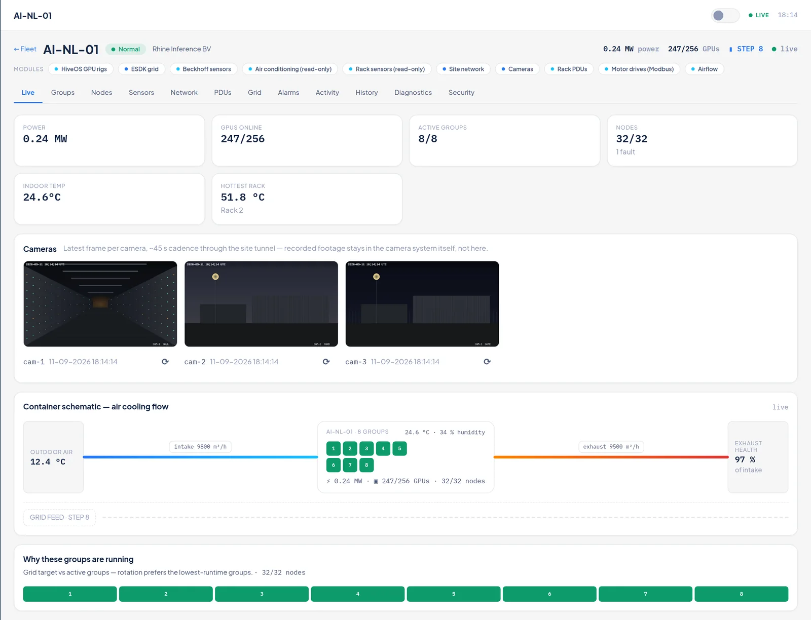 Container live view